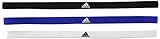 Adidas Unisex Sweatband Haarband 3Er-Pack, Black/Royblu/White, HM6676, Size OSFM
