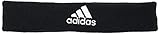 adidas Unisex Tennis Headband Head Band, Black/White, One Size