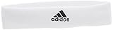adidas Unisex Tennis Headband Head Band, White/Black, One Size