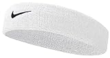 Nike Unisex Erwachsene Swoosh Headband/Stirnband, Weiß (White/Black), Einheitsgröße