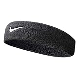 Nike Unisex Erwachsene Swoosh Headband/Stirnband, Schwarz (Black/White), Einheitsgröße