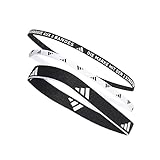 adidas Unisex Stirnbänder mit Mehreren Breiten für Training, 3 Stück pro Packung, L, schwarz / weiß