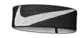 Nike Unisex – Erwachsene Logo Knit Stirnband, Schwarz/Weiß, One Size