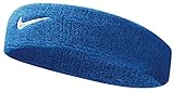 Nike Unisex Erwachsene Swoosh Headband/Stirnband, Blau (Royal Blue/White), Einheitsgröße